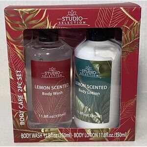 Lemon Scented Body Care 2 Piece Set Studio Selection Lotion Body Wash Sealed